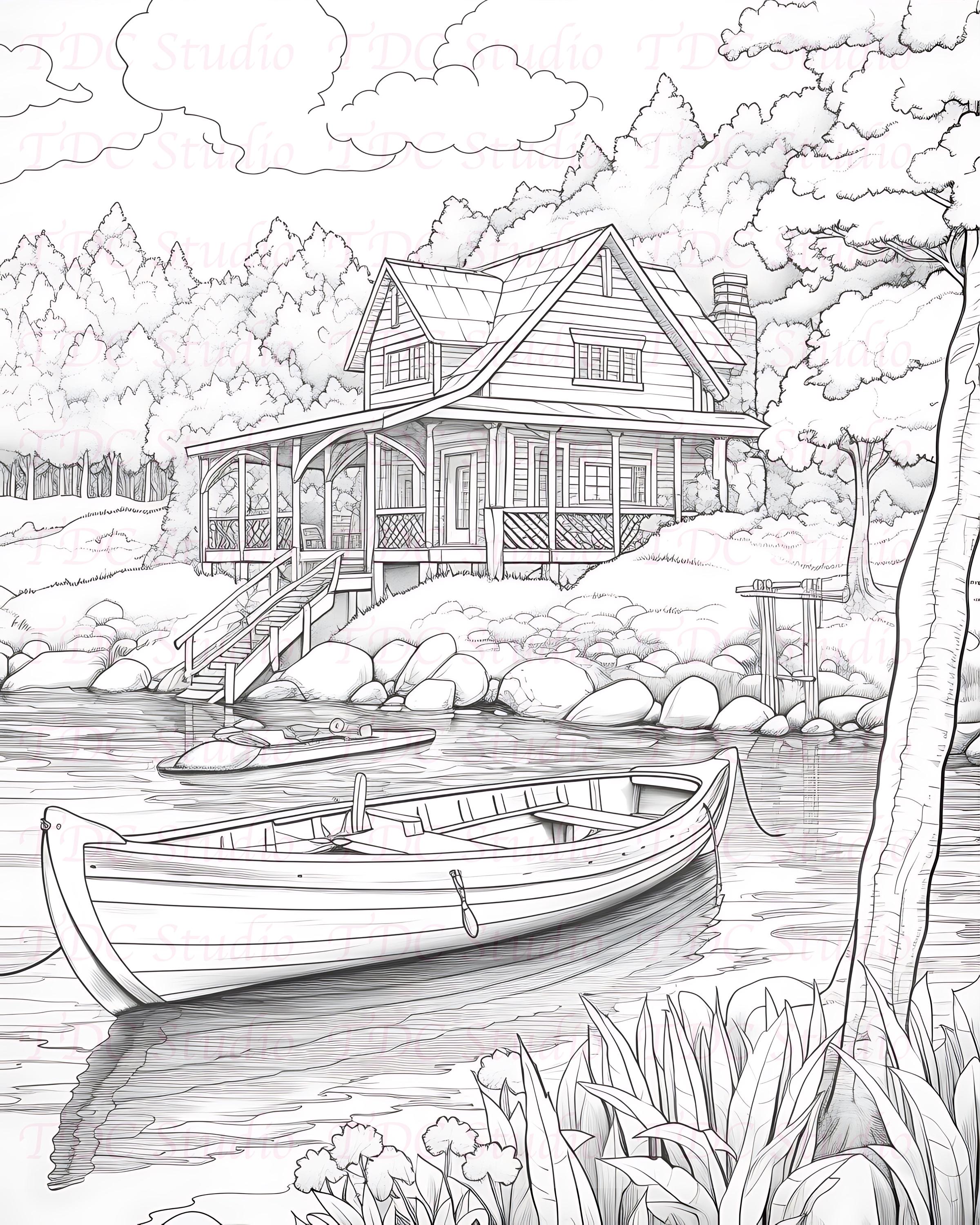 50+ Tropical Beach Coloring Pages